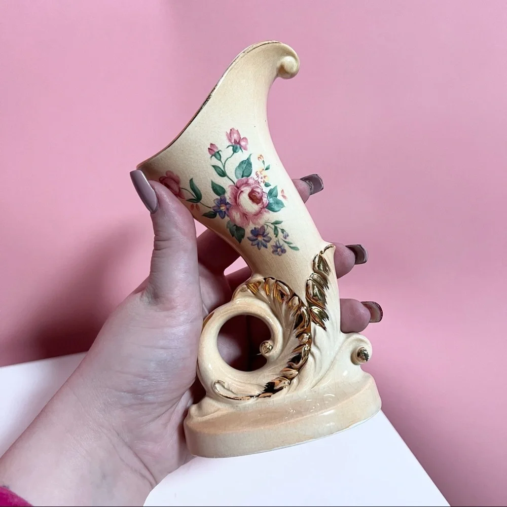 Vintage floral vase - Picture 3 of 4